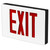 Best Lighting Products KXTEU3RBW2C-120-TP-USA Die-Cast Aluminum Exit Sign, Universal Face, Red Letter, AC Only, Tamper Proof