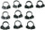 Snapper Clamp (Pack Of 10) - Sierra Marine Engine Parts - 18-8034-9 (118-8034-9)
