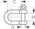 Stainless Steel 316 D SHACKLE 5/32" (147103)