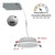 Nora Lighting NFLINA-R6TWMPW 6 in. FLIN Adjustable LED Downlight with Selectable CCT, 1100lm - 13W, Matte Powder White