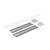 Nora Lighting NLUD-4LOUVBA Louver Accessory Set for NLUD-4334 Black Louver Aluminum End Caps