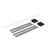 Nora Lighting NLUD-4LOUVBB Louver Accessory Set for NLUD-4334 Black Louver Black End Caps