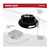 S11619R1 - 12W/DW/GBL/4/CCT/RND/RD/BK - Satco