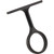 Matte Black Center Support Bracket for 1" and 1-1/16" Round Closet Rods | M7270-MB | Hardware Resources