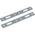 Double 35 Quart Wood Bottom-Mount Soft-close Trashcan Rollout for Door Mounting, Includes Two White Cans and Door Joining Bracket