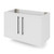 HARDWARE-VN2TEM-36-WH-NT - 36" White Tempest Vanity, VN2TEM-36-WH-NT - Jeffrey Alexander