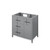 36" Grey Katara Vanity, left offset, White Quartz Vanity Top, undermount rectangle bowl | VKITKAT36GRWQR | Jeffrey Alexander