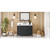 48" Black Theodora Vanity, White Quartz Vanity Top, undermount rectangle bowl | VKITTHE48BKWQR | Jeffrey Alexander