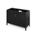 48" Black Theodora Vanity, White Quartz Vanity Top, undermount rectangle bowl | VKITTHE48BKWQR | Jeffrey Alexander