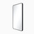 22" W x 1" D x 30" H Matte Black Rounded Rectangle Metal Frame Mirror | VMIR-METR-22MB | Jeffrey Alexander