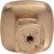 Fontana 1-3/8" Length Square Knob | 782SBZ | Jeffrey Alexander