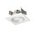 5" Cobalt Click Square Retrofit Reflector with Round aperture, 1000lm / 13.5W, Selectable CCT, Haze Reflector / White Flange