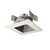 5" Cobalt Click Square Retrofit Reflector with Square Aperture, 1000lm / 13.5W, Selectable CCT, Pewter
