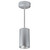 3" iLENE 60" Stem Mount Mini Cylinder, 1500lm, 30W, 2700K, Silver, 120V Triac/ELV/0-10V & 277V 0-10V Dimming