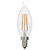 4.5W LED CA10 3000K FILAMENT E12 FULLY COMPATIBLE DIMMING | Bulbrite | 776864 | LED4CA10/30K/FIL/3