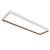 VTLFM | 1’ x 4’ Vermont Linear Flush Mount White with Walnut Finish | ETi Lighting | VTLFM-12-8CP3-SV-TD-WH