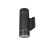 ASD Lighting ASD-LCLR2-30SM-RGBW-BK LED Round Outdoor Wall Cylinder | ASD Lighting at lightingandsupplies.com