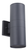 ASD Lighting ASD-OCLR-2B-BK BULB Round Outdoor Wall Cylinder 4inch with 2 rings Up and Down 2xE26 60W 120V Black ETL | ASD Lighting at lightingandsupplies.com