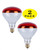 Cyber Tech Lighting IB250R40RDHL/2PK 250W Red R40 Infrared Heat Lamp - 2 Pack | Cyber Tech Lighting at lightingandsupplies.com