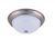 Cyber Tech Lighting C23322/NS-LED 15-in LED Ceiling Light, Dimmable, Wattage 26W, Lumens 1400 lm, Voltage 120V, Color Temperature 3000K, Nickel Satin | Cyber Tech Lighting at lightingandsupplies.com