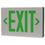 Halco 97107 EMG-DCEX-BABK-G 97107 Emergence Series Die-Cast Exit Green Legend Universal Single/Double Brushed Aluminum Face Black Housing | Halco Lighting Technologies | Halco Lighting Technologies at lightingandsupplies.com