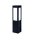26in SQUARE BOLLARD LONG LENS | BOL-602-26-S-MCTP-BK | Westgate | Westgate at lightingandsupplies.com
