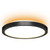 12in FLUSH-MOUNT LIGHT WITH UP | FMLU-R12-MCT5-BK | Westgate | Westgate at lightingandsupplies.com