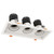 LED RECESSED LIGHT WITH 3 SLOT | LRD-10W-MCT5-WTM3-WH | Westgate