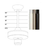 CEILING FAN EXTENSION DOWNROD | WF-DR-24-WH | Westgate | Westgate at lightingandsupplies.com