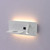 Westgate BRL-SHR-WCH-WH Bedside Reading Light Surf. Horiz. Right-Side 3W, 7W Night Light, Usb2 Usbc Wireless Charger, 30K, Wh