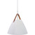 Westgate LCFN-MCT5-WH 14In Nordic Design Pendant With Leather Strap 4Ft Susp. Cord 25W 1400Lm 5CCT Cr90 Wh | Westgate at lightingandsupplies.com