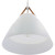 LCFN-MCT5-WH - 14In Nordic Design Pendant With Leather Strap 4Ft Susp. Cord 25W 1400Lm 5CCT Cr90 Wh - Westgate