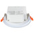 RSL4-JB-MCT5 - 4In J-Box Slim Snap-In Recessed Light, 10W 650Lm 5CCT - Westgate