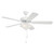 Westgate WFL-105-PC-5B-52-WH-WH 52In 5-Blade Ceiling Fan And Light 3X7W A15 Pull Ch. White And White Blades | Westgate at lightingandsupplies.com