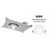 Green Creative 4-in 41W NYX Downlight, SQR, BF, NC, 60°, 120V-277V, CCT Select, WH/WH | NYXNC4SQ/M9CCT5S/DUALDIM/MD/WBW | Green Creative at lightingandsupplies.com
