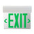 Keystone Exit Sign Edge Lit Style 1 White Color Single Or Double Facing Green Lettering Surface Mount 120-277Vac Emergency Battery Backup (KT-EX-EL1-WH3GL-SU) | Keystone Technologies | Keystone Technologies at lightingandsupplies.com