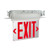 Keystone Exit Sign Edge Lit Style 2 White Color Single Or Double Facing Red Lettering Universal Mount 120-277Vac Emergency Battery Backup (KT-EX-EL2-WH3RL-UU) | Keystone Technologies
