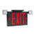 Keystone Exit Combination Style 2 Black Color Single Or Double Facing Red Or Green Switchable Lettering 6500K Dual Heads 120-277Vac Emergency Battery Backup Remote Capable (KT-EC-TP2-BL3RGW-SU-RC) | Keystone Technologies