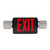Keystone Exit Combination Style 1 Black Color Single Or Double Facing Red Or Green Switchable Lettering 6500K Dual Heads 120/277Vac Emergency Battery Backup Remote Capable (KT-EC-TP1-BL3RGW-SD-RC) | Keystone Technologies | Keystone Technologies at lightingandsupplies.com