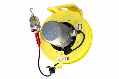 Larson Electronics Explosion Proof LED Drop Light & Reel - Class I, Div. I  - 10 Watt LED - 100' SOOW Cord - 1050 Lumen