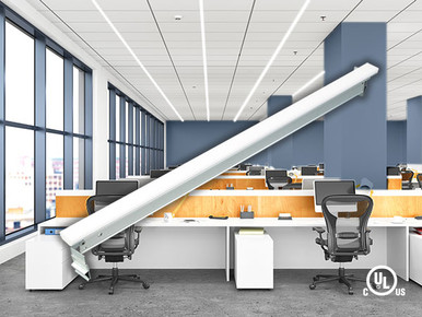 Table Grid Light Example GM Lighting TGB-2-40-G1 GridTask 100-277V LED Ceiling Grid Lighting System