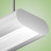 Techlight 1396 Eclipse Series Elliptical Direct/Indirect Linear Fluorescent