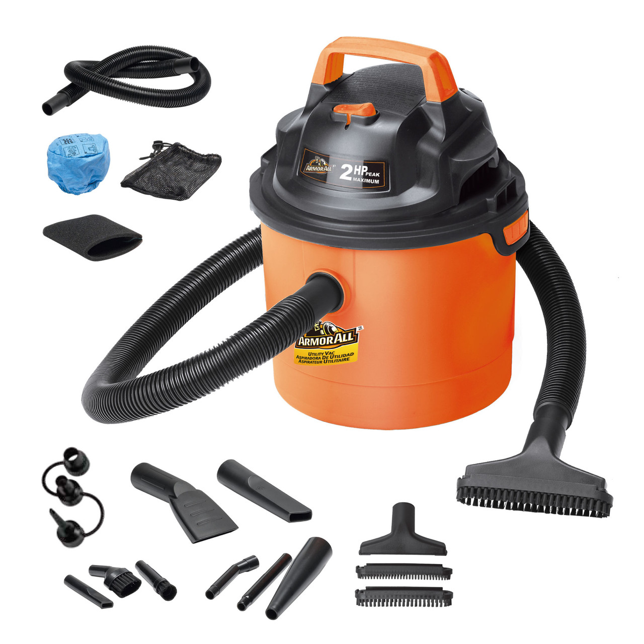 Armor All 2.5-Gallon* 2 Peak HP† Wet/Dry Car Vac VOM205P 0903