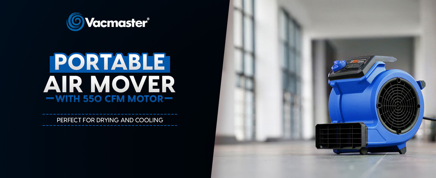 550 CFM Portable Air Mover AM201 0101 - Vacmaster