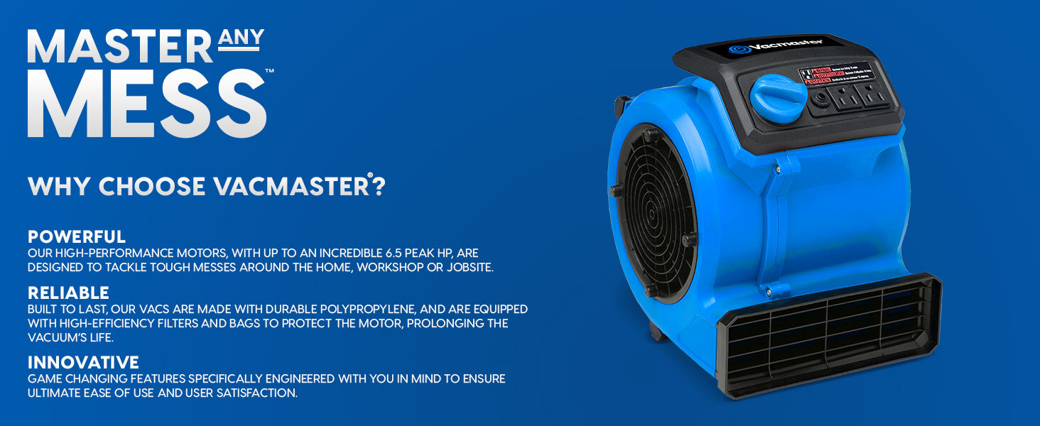 550 CFM Portable Air Mover AM201 0101 - Vacmaster