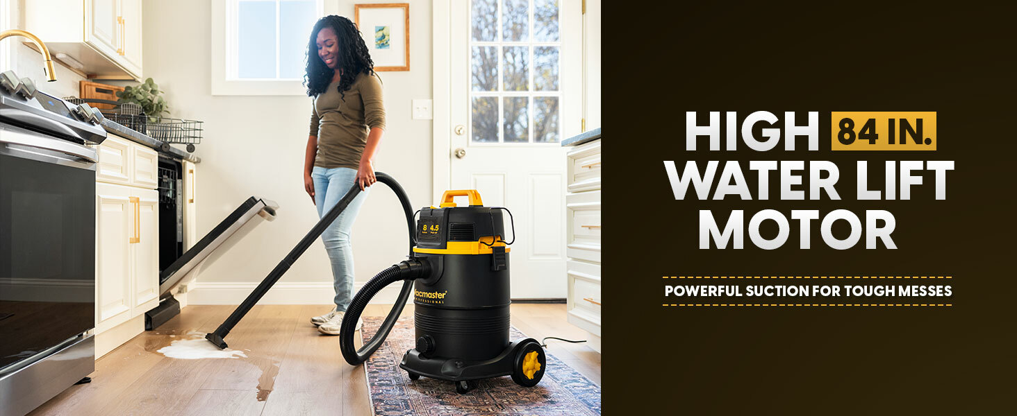 8-Gallon* 4.5 Peak HP† Wet/Dry Vacuum With Self-Cleaning Filter