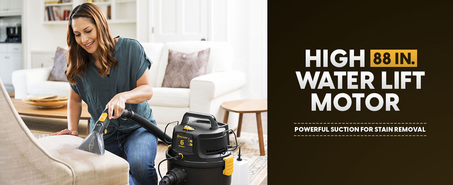 6-Gallon* 5.5 Peak HP† 3-in-1 Wet/Dry/Upholstery Shampoo Vacuum