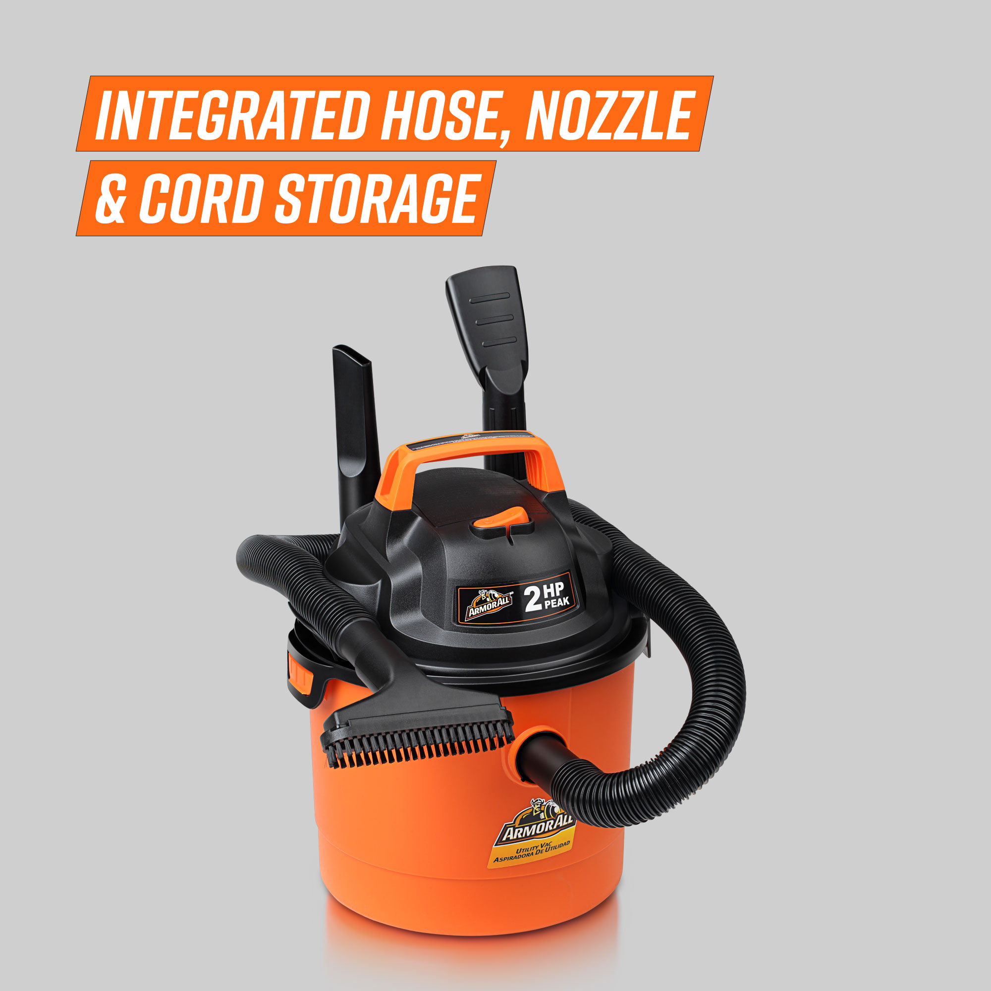 Armor All 2.5-Gallon* 2 Peak HP† Portable Wall Mountable Wet/Dry