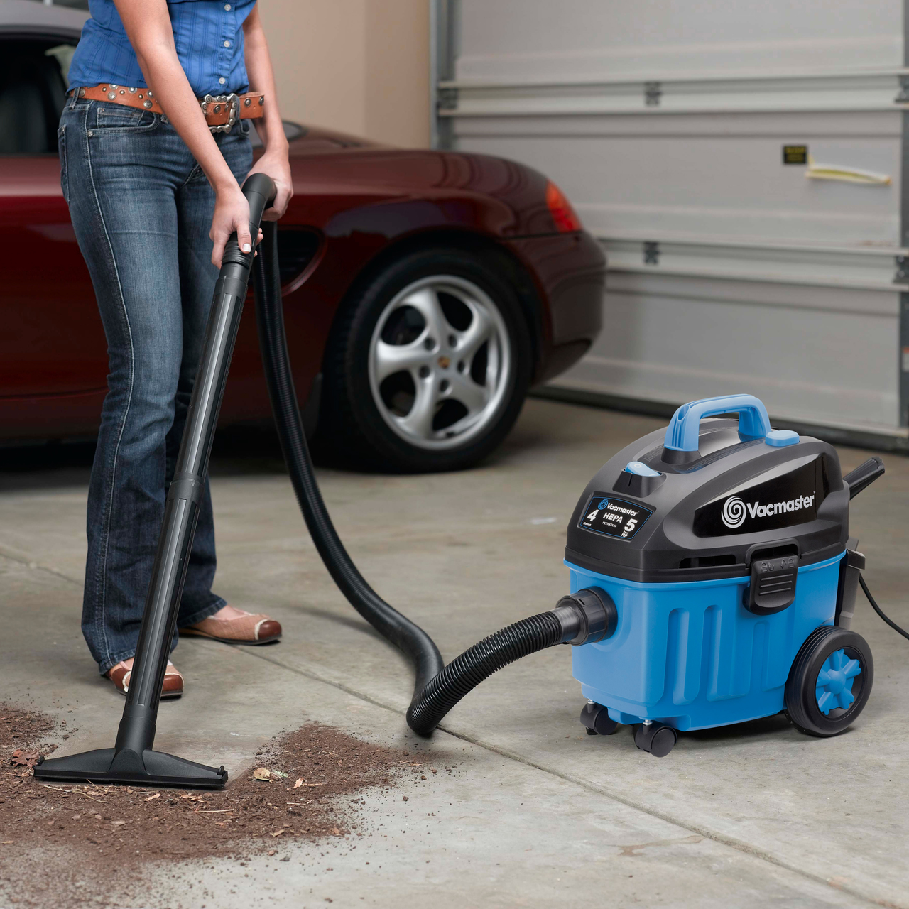 4-Gallon* Peak HP† Household Wet/Dry Vacuum VF408 Vacmaster