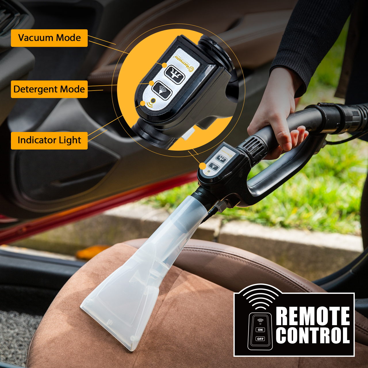 Portable Carpet Extractor & Vacuum for Mobile Auto Detailing